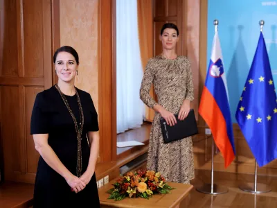 Ljubljana, Ministrstvo za pravosodje.<br>Zaprisega nove generalne drzavne tozilke Ane Kersevan.