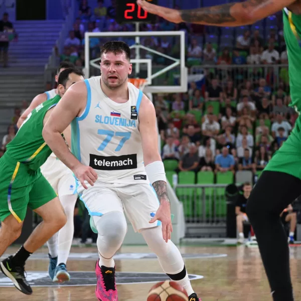 Luka Dončič28.06.2024 - Pripravljalna tekma v košarki, Slovenija: Brazilija, Dvorana Stožice, LjubljanaFOTO: Nik Erik Neubauer