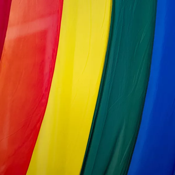 FILED - 17 July 2023, Berlin: A view of a Pride flag. The governor of Istanbul has banned this year's Pride parade in Istanbul and has had the city centre cordoned off. Photo: Fabian Sommer/dpa