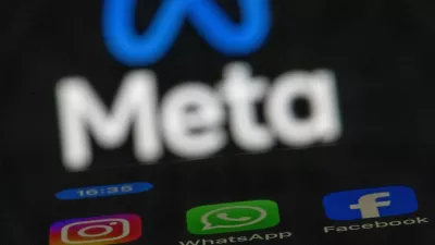 FILED - 16 May 2024, Mecklenburg-Western Pomerania, Schwerin: The Instagram, Facebook and WhatsApp apps can be seen on the display of a smartphone, in front of the logo of Meta. Photo: Jens Büttner/dpa