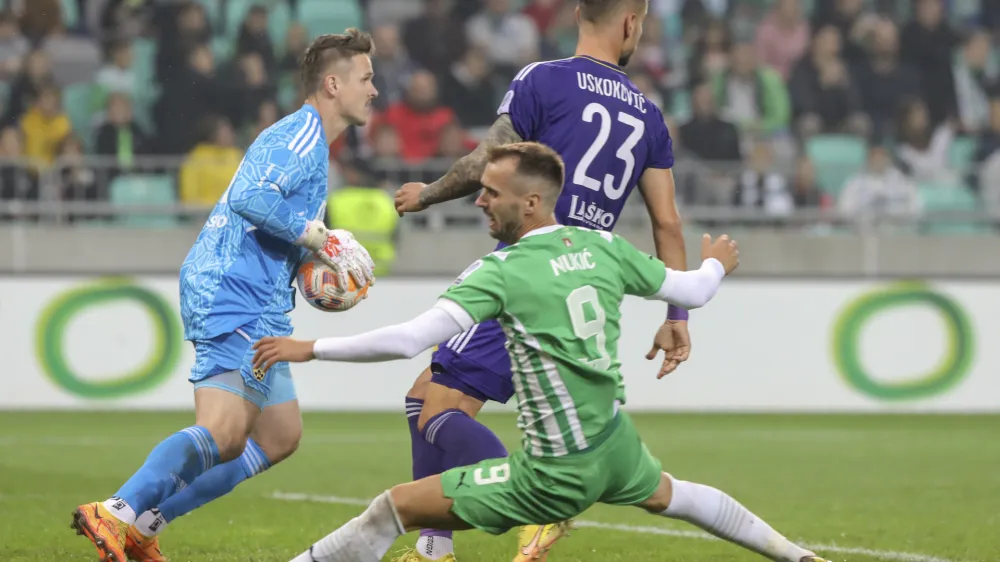 Ažbe Jug - 15.10.2022 – nogomet – Olimpija: Maribor, Prva liga Telemacha, 13. krog //FOTO: Jaka Gasar