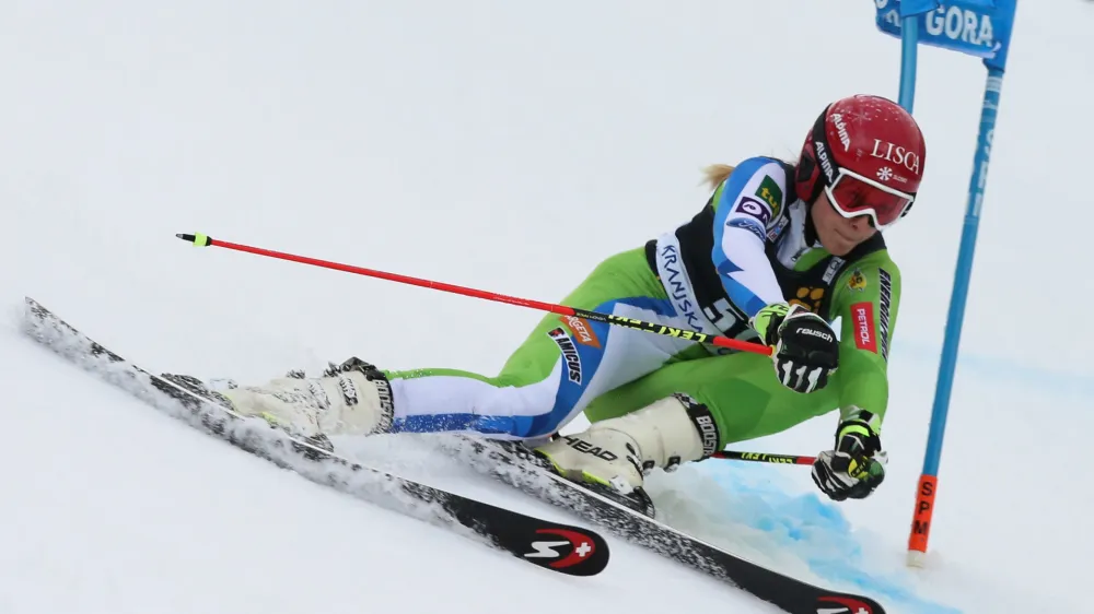 ﻿Ana Bucik- 54. pokal Zlata lisica 2018 - Svetovni pokal v alpskem ženskem smučanju – Kranjska gora – veleslalom  //FOTO: Bojan Velikonja