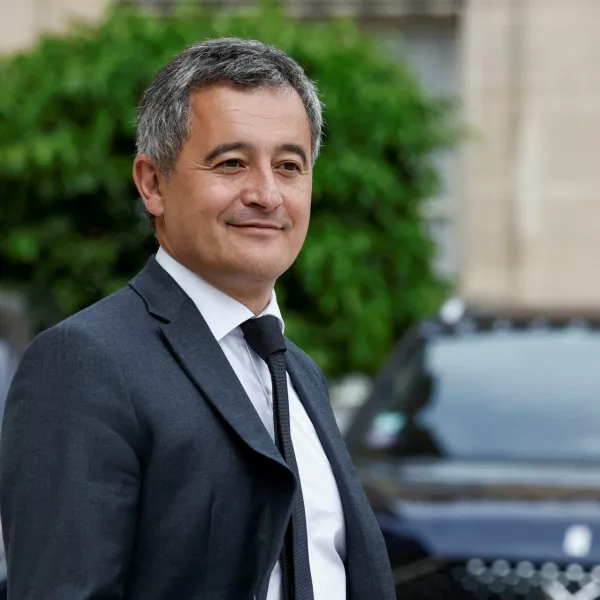 French Interior Minister Gerald Darmanin leaves following the weekly cabinet meeting at the Elysee Palace in Paris, France, July 3, 2024. REUTERS/Benoit Tessier