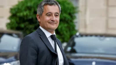 French Interior Minister Gerald Darmanin leaves following the weekly cabinet meeting at the Elysee Palace in Paris, France, July 3, 2024. REUTERS/Benoit Tessier