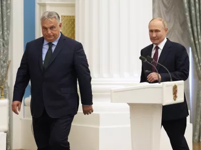 Ruski predsednik Vladimir Putin in madžarski premier Viktor Orban sta razpravljala o predlogih za prekinitev spopadov v Ukrajini. 