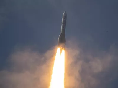 Europe's Ariane 6 rocket takes off, in Kourou, French Guiana, July 9, 2024. European Space Agency (ESA)/Manuel Pedoussaut/Handout via REUTERS  THIS IMAGE HAS BEEN SUPPLIED BY A THIRD PARTY MANDATORY CREDIT