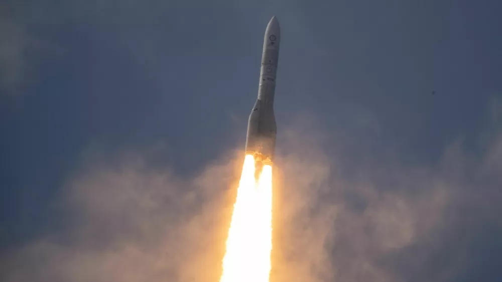 Europe's Ariane 6 rocket takes off, in Kourou, French Guiana, July 9, 2024. European Space Agency (ESA)/Manuel Pedoussaut/Handout via REUTERS  THIS IMAGE HAS BEEN SUPPLIED BY A THIRD PARTY MANDATORY CREDIT