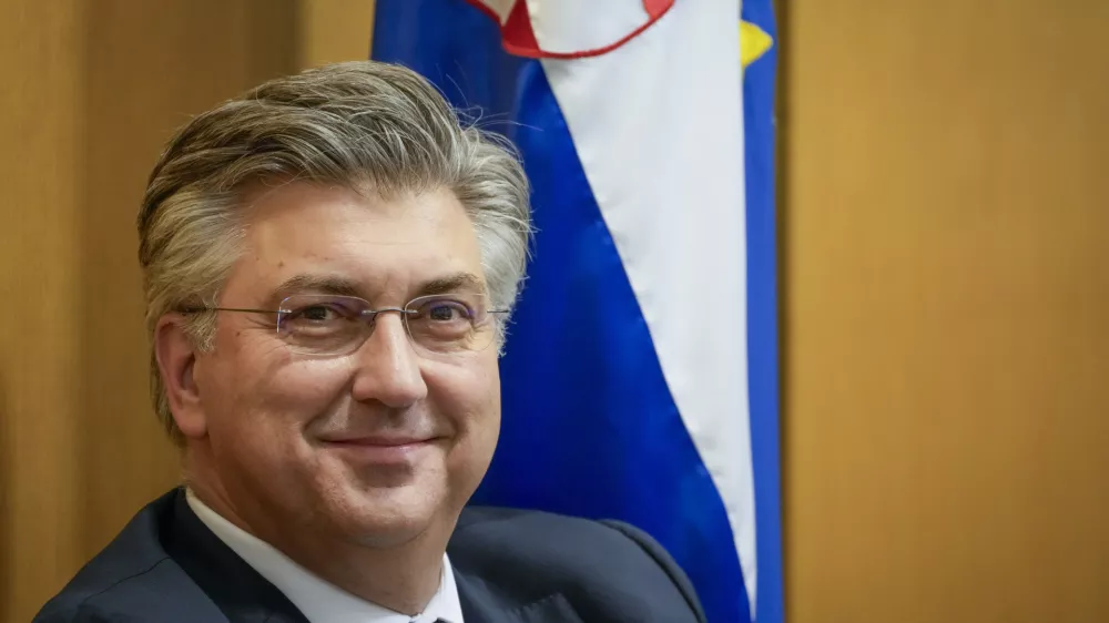 Croatian Prime minister designate Andrej Plenkovic attends a Parliament session in Zagreb, Croatia, Friday, May 17, 2024. Croatian lawmakers on Friday voted into office a new government that marks a tilt to the right in another European Union nation ahead of the 27-nation bloc's parliamentary election next month. (AP Photo/Darko Bandic)