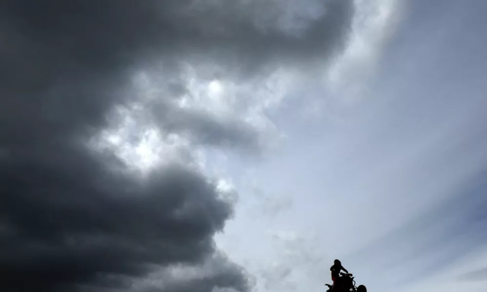 A rider competes during the NETT British Sidecar and Quad Bike Championships at the Iron Works Moto Park in Middlesbrough, Britain, April 14, 2024. REUTERS/Lee Smith     TPX IMAGES OF THE DAY