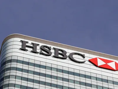 FILE PHOTO: The HSBC bank logo is seen in the Canary Wharf financial district in London, Britain, March 3, 2016. REUTERS/Reinhard Krause/File Photo