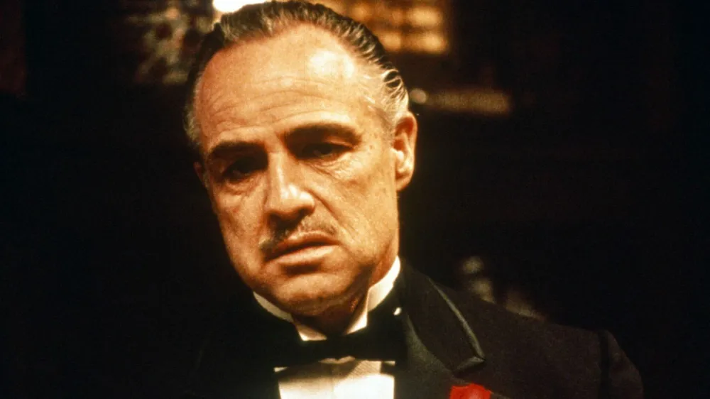 Shown: Marlon Brando (as Don Vito Corleone)<br>The Godfather (1972)<br>Directed by Francis Ford Coppola<br><br>This is a PR photo. WENN does not claim any Copyright or License in the attached material. Fees charged by WENN are for WENN's services only, and do not, nor are they intended to, convey to the user any ownership of Copyright or License in the material. By publishing this material, the user expressly agrees to indemnify and to hold WENN harmless from any claims, demands, or causes of action arising out of or connected in any way with user's publication of the material.<br>Supplied by WENN.com<br><br>Featuring: Shown: Marlon Brando (as Don Vito Corleone)<br>When: 01 Jan 1972<br>Credit: WENN