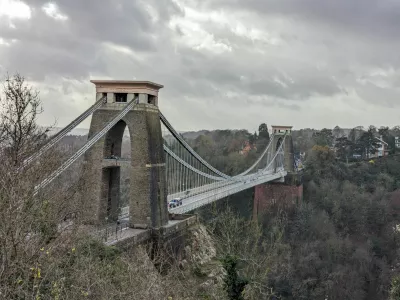 A view of the Clifton Suspension Bridge, as seen from the Clifton Observatory in Bristol, Britain December 9, 2023. REUTERS/Muvija M