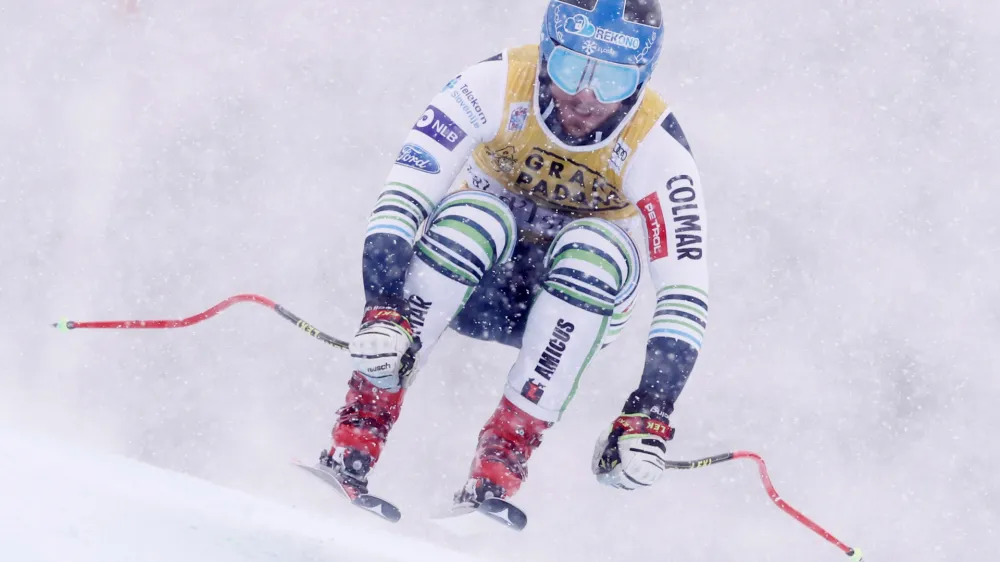 ﻿Alpine Skiing - Men's Super G - Val d'Isere, France - December 12, 2020 Slovenia's Miha Hrobat in action REUTERS/Christian Hartmann   TPX IMAGES OF THE DAY