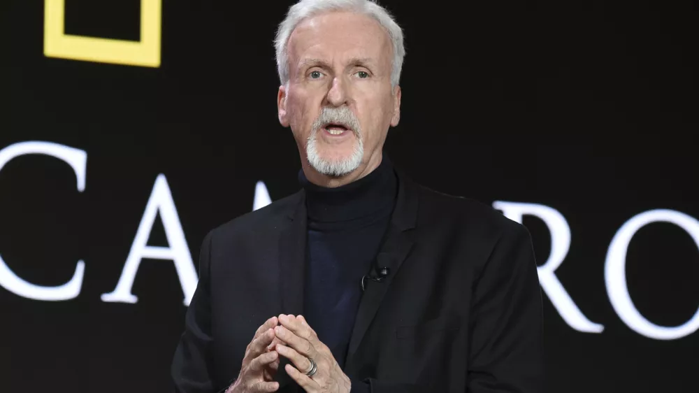 James Cameron participates in the National Geographic "Secrets of the Elephants" panel during the Winter Television Critics Association Press Tour, on Friday, Jan. 13, 2023, at the Langham Huntington Hotel in Pasadena, Calif. (Photo by Richard Shotwell/Invision/AP)