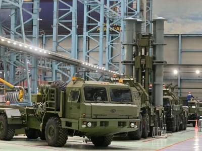 A view shows a workshop of Obukhovsky plant, which is one of the production sites of the Russian missile manufacturer Almaz-Antey, during the visit of Russian President Vladimir Putin in Saint Petersburg, Russia, January 18, 2023. Sputnik/Ilya Pitalyov/Pool via REUTERS ATTENTION EDITORS - THIS IMAGE WAS PROVIDED BY A THIRD PARTY.