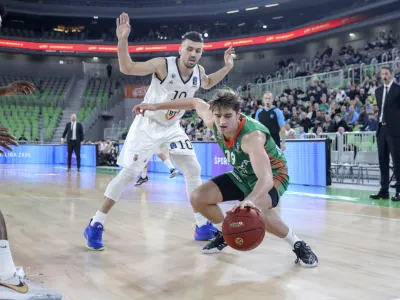 Lovro Gnjidič- 18.01.2023 – košarka - Cedevita Olimpija: Cluj-Napoca, evropski pokal, 11. krog: //FOTO: Jaka Gasar