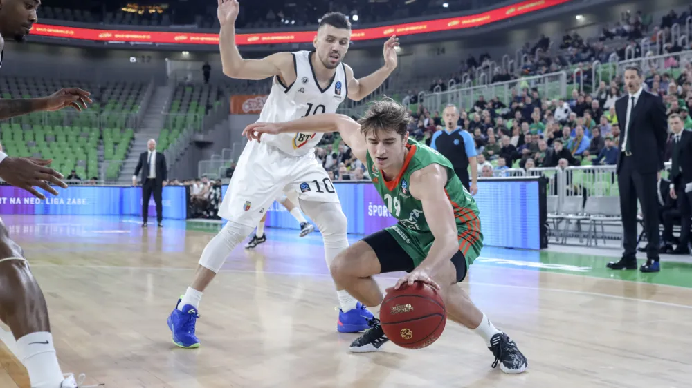 Lovro Gnjidič- 18.01.2023 – košarka - Cedevita Olimpija: Cluj-Napoca, evropski pokal, 11. krog: //FOTO: Jaka Gasar