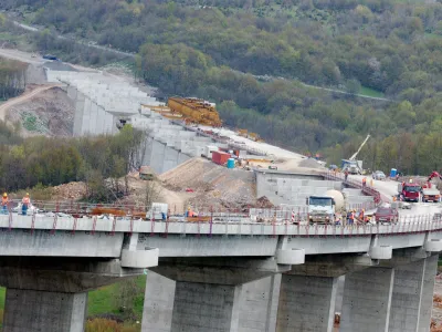 hrvaška avtocesta - viadukt, gradnja