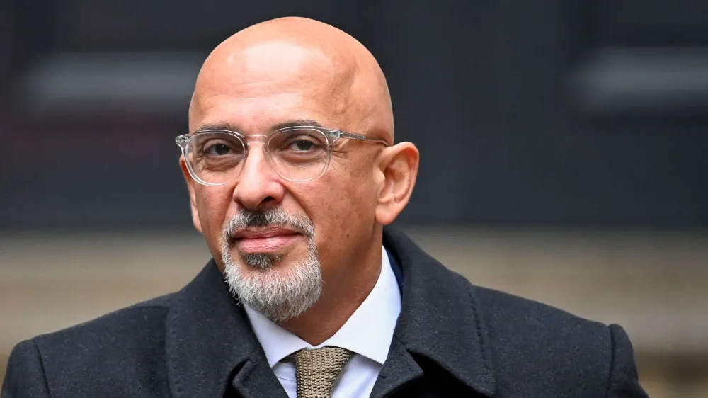 British Minister without Portfolio and Chairman of the Conservative party Nadhim Zahawi looks on outside the Conservative Campaign Headquarters (CCHQ), in London, Britain, January 24, 2023. REUTERS/Toby Melville