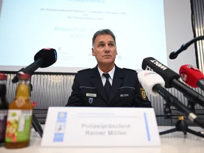 01 February 2023, Baden-Wuerttemberg, Schwabisch Hall: Aalen police chief Reiner Moeller speaks during a press conference. A man suspected of having killed several older women in the Schwabisch Hall area of Germany has been taken into police custody. Photo: Marijan Murat/dpa