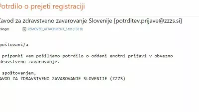 Pri ZZZS strankam priporočajo, da tovrstne e-pošte in priložene datoteke ne odpirajo.