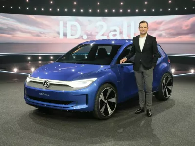 Thomas Sch?fer, CEO Volkswagen Brand, and the new showcar ID. 2all.