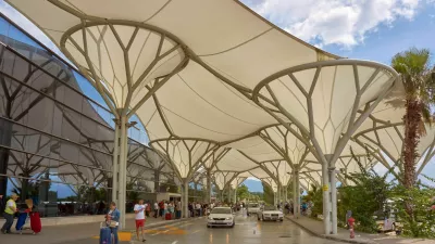 G69H8Y Departures concourse at Split Airport, between Split and Trogir, Croatia