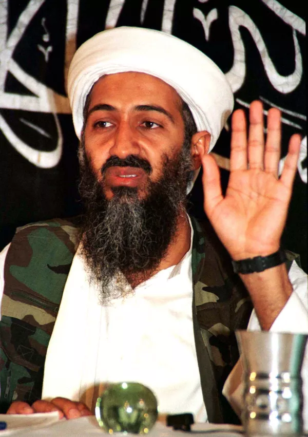 Osama Bin Laden is shown addressing a news conference in Afghanistan in this May 26, 1998 file photo. Al Qaeda released a posthumous audio recording by bin Laden posted on Jihadi websites, in which the Islamist group's ex-leader praised revolutions sweeping the Arab world. The SITE monitoring service reported on May 19, 2011 that the audio by bin Laden, who was killed in a U.S. raid on May 2 in Pakistan, was included in an Internet video lasting more than 12 minutes. REUTERS/Stringer/Files (AFGHANISTAN - Tags: POLITICS CIVIL UNREST)