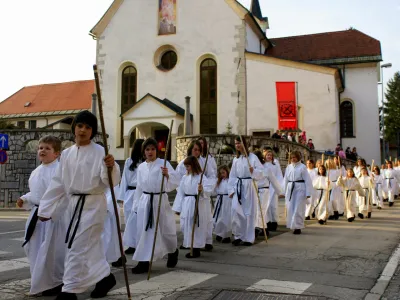 Uprizoritev pasijona se bo v škofjeloške srednjeveške ulice vrnila leta 2027. Foto: Arhiv organizatorja