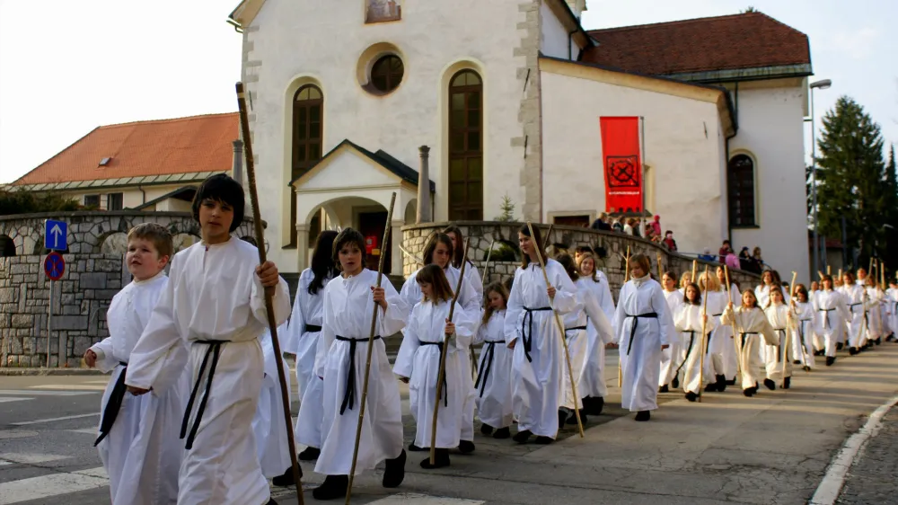 Uprizoritev pasijona se bo v škofjeloške srednjeveške ulice vrnila leta 2027. Foto: Arhiv organizatorja