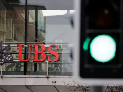 A logo of Swiss bank UBS is seen in Zurich, Switzerland March 19, 2023. REUTERS/Moritz Hager