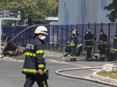 - 12.05.2022 – Kočevje – požar - eksplozija v kemični tovarni Melamin - razneslo kotel v proizvodnji - poškodovanih več kot dvajset oseb, dve osebi huje opečeni //FOTO: Bojan VelikonjaPREGLED LETA 2022