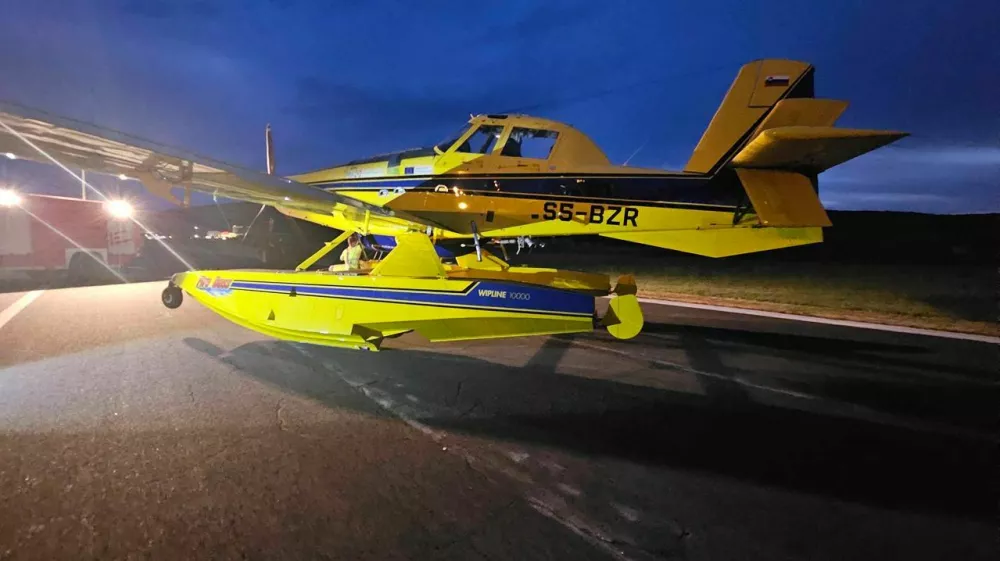 air tractor portorož / Foto: Uprava Za Zaščito In Reševanje