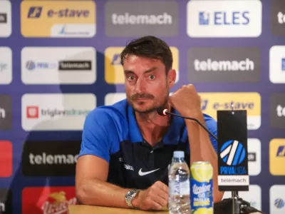 trener NK Celje Albert Riera- 21.07.2023 - Nogometna zveza Slovenije – novinarska konferenca NZS pred 33. sezono Prva liga Telemacha, na kateri je pričakovanja in cilje predstavilo vseh deset prvoligaških trenerjev; - nogometni trenerji - //FOTO: Bojan Velikonja