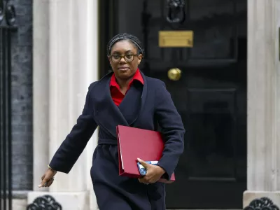 LONDON, UNITED KINGDOM - APRIL 16: Secretary of State for International Trade and President of the Board of Trade, Minister for Women and Equalities Kemi Badenoch leaves Downing Street after attending the weekly cabinet meeting in London, United Kingdom on April 16, 2024. Rasid Necati Aslim / AnadoluNo Use USA No use UK No use Canada No use France No use Japan No use Italy No use Australia No use Spain No use Belgium No use Korea No use South Africa No use Hong Kong No use New Zealand No use Turkey