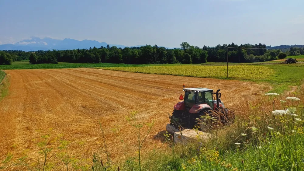 Sorško polje kmetje traktor