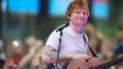 FILE PHOTO: Singer Ed Sheeran appears on NBC's "Today" show at Rockefeller Center in New York, U.S., June 6, 2023. REUTERS/Brendan McDermid/File photo