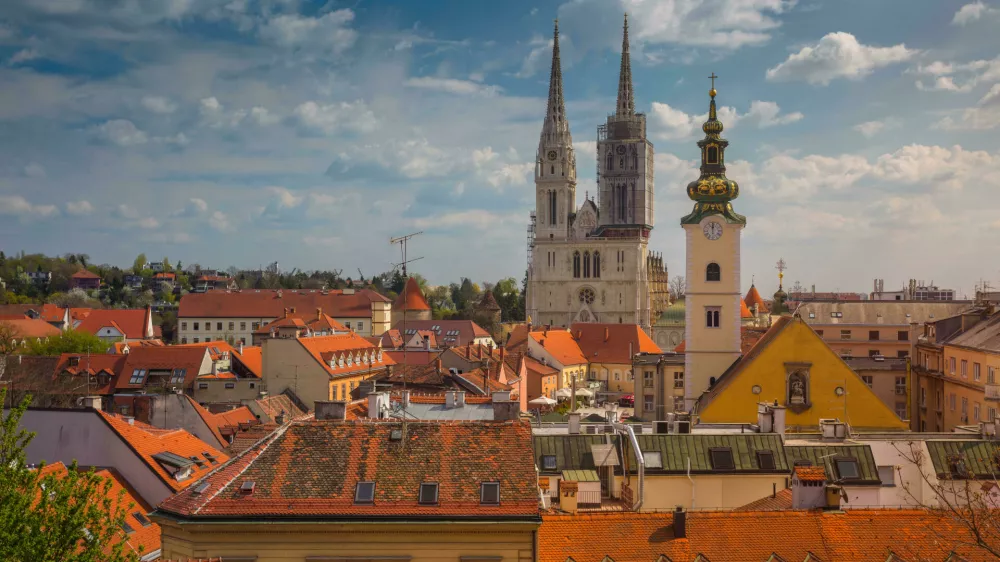 Panoramska fotografija Zagreba