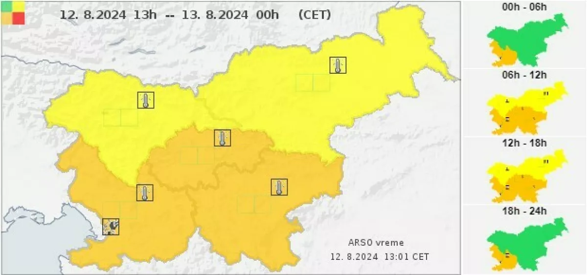 Opozorilo Agencije za okolje