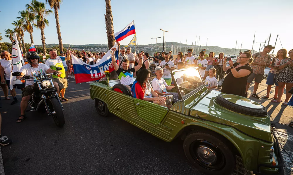 Koper, Taverna.Sprejem za koprske olimpijce.Srebrni olimpijec Toni Vodisek.