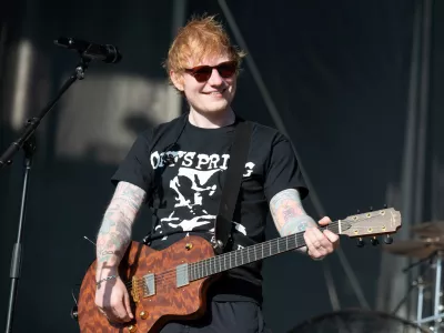 NAPA, CALIFORNIA - MAY 26: Ed Sheeran performs on day 3 of BottleRock Napa Valley at Napa Valley Expo on May 26, 2024 in Napa, California. (Photo by Dana Jacobs/FilmMagic)