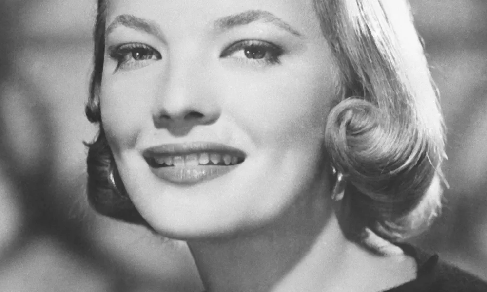 FILE - Actor Gena Rowlands poses for a photo in Los Angeles on Sept. 21, 1957. Rowlands, hailed as one of the greatest actors to ever practice the craft and a guiding light in independent cinema as a star in groundbreaking movies by her director husband, John Cassavetes, and later charmed audiences in her son's tear-jerker "The Notebook," has died at age 94. (AP Photo/Dick Strobel, File)