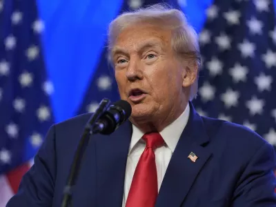 Republican presidential nominee former President Donald Trump speaks during an event on combating antisemitism at Trump National Golf Club, Thursday, Aug. 15, 2024, in Bedminster, N.J. (AP Photo/Julia Nikhinson)