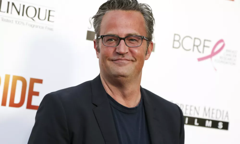 FILE -Matthew Perry appears at the premiere of "Ride" in Los Angeles on April 28, 2015. (Photo by Rich Fury/Invision/AP, File)