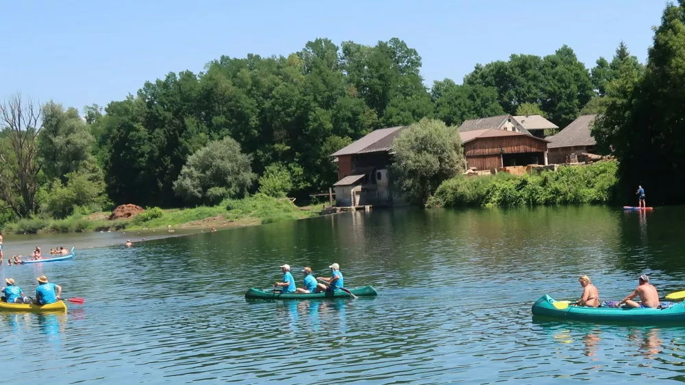 turizem, Kolpa, kajak, veslači. Foto: Tatjana Pihlar 