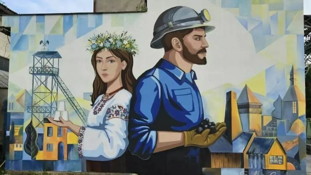 Mural so ustvarjale tri ukrajinske umetnice, Khrystyna Dragun, Lavriv Victoria in Iryna Olinyk. Foto: Roman Turnšek