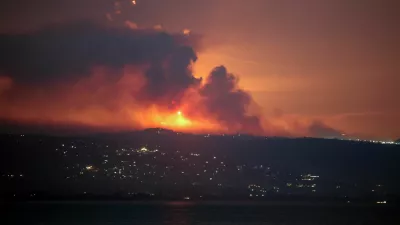 A view shows smoke and fire on the Lebanese side of the border with Israel, after Israel said it had noted armed group Hezbollah preparing to attack Israel and had carried out pre-emptive strikes on Hezbollah targets in Lebanon, as seen from Tyre, southern Lebanon August 25, 2024. REUTERS/Aziz Taher   TPX IMAGES OF THE DAY