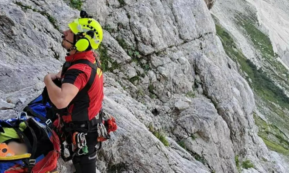 Reševanje v gorah avgust 2024 Foto: G. Finžgar, Gorska reševalna služba Radovljica/Facebook