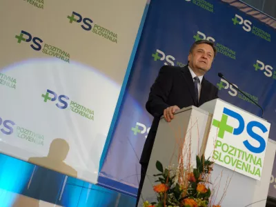 predsednik PS Zoran Jankovič- Kongres stranke Pozitivna Slovenija//FOTO: TOMAŽ ZAJELŠNIK