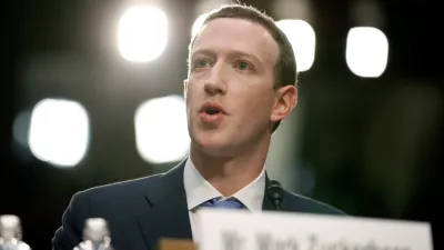 FILE - Facebook CEO Mark Zuckerberg testifies before a joint hearing of the Commerce and Judiciary Committees on Capitol Hill in Washington, April 10, 2018, about the use of Facebook data to target American voters in the 2016 election. Zuckerberg, who was back in damage control mode on Wednesday, Jan. 31, 2024, when he apologized to the parents of children exploited, bullied or driven to self harm via social media, has accumulated a long history of public apologies, often issued in the wake of crisis or when Facebook users rose up against unannounced changes in its service. (AP Photo/Alex Brandon, File)